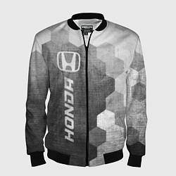 Бомбер мужской Honda - grey gradient по-вертикали, цвет: 3D-черный