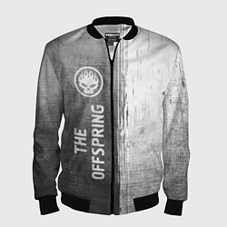Бомбер мужской The Offspring - grey gradient по-вертикали, цвет: 3D-черный