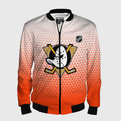 Бомбер мужской Анахайм Дакс - оранжевая геометрия, цвет: 3D-черный