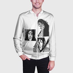 Бомбер мужской Миямото Мусаси, Vagabond, цвет: 3D-белый — фото 2