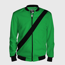 Мужской бомбер Ремень безопасности, зеленый