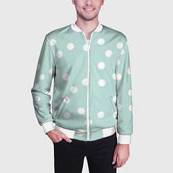 Бомбер мужской Снежная морская пена, цвет: 3D-белый — фото 2