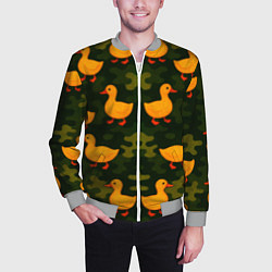 Бомбер мужской Уточный камуфляж паттерн, цвет: 3D-меланж — фото 2