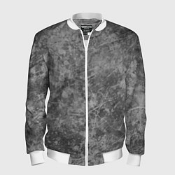 Бомбер мужской Абстракция - grey polished chip, цвет: 3D-белый