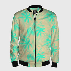 Мужской бомбер Palm light blue