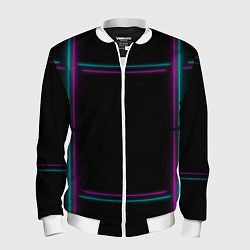 Мужской бомбер Neon pink light blue