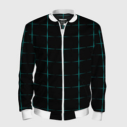 Мужской бомбер Color black blue crosses