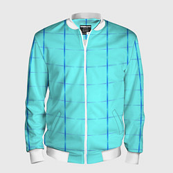 Мужской бомбер Сolor blue line