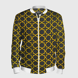 Бомбер мужской Арабский орнамент, цвет: 3D-белый