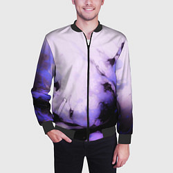 Бомбер мужской Взрывной индиго светлый, цвет: 3D-черный — фото 2