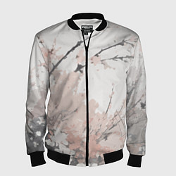 Мужской бомбер Цветущее дерево абстракция