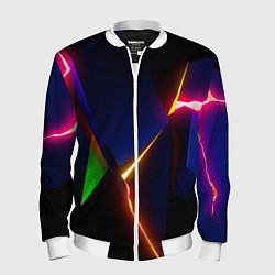 Мужской бомбер Neon colored geometric