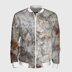 Бомбер мужской Абстракция - gray limestone, цвет: 3D-белый