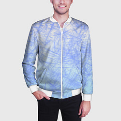 Бомбер мужской В инее, цвет: 3D-белый — фото 2