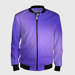 Бомбер мужской Color purple gradient, цвет: 3D-черный