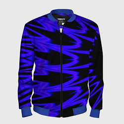 Бомбер мужской Color neon blue, цвет: 3D-синий