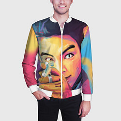 Бомбер мужской Big Bang Art, цвет: 3D-белый — фото 2