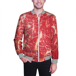Бомбер мужской Мясо, цвет: 3D-меланж — фото 2