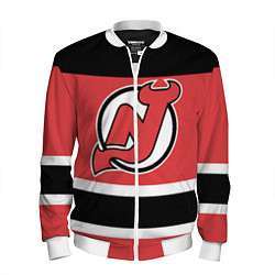 Бомбер мужской New Jersey Devils, цвет: 3D-белый