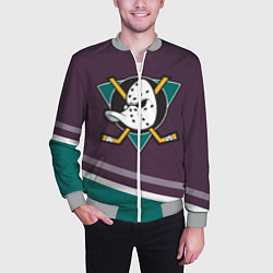 Бомбер мужской Anaheim Ducks Selanne, цвет: 3D-меланж — фото 2