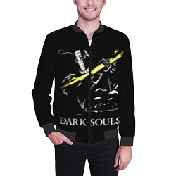 Бомбер мужской Dark Souls, цвет: 3D-черный — фото 2