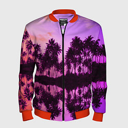 Бомбер мужской Hawaii dream, цвет: 3D-красный