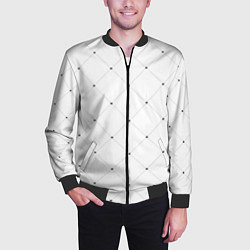 Бомбер мужской Точечный узор!, цвет: 3D-черный — фото 2