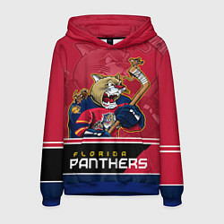 Толстовка-худи мужская Florida Panthers, цвет: 3D-синий
