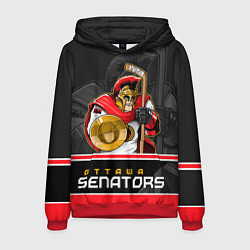Толстовка-худи мужская Ottawa Senators, цвет: 3D-красный