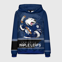 Толстовка-худи мужская Toronto Maple Leafs, цвет: 3D-синий