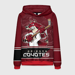 Толстовка-худи мужская Arizona Coyotes, цвет: 3D-красный