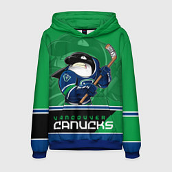 Толстовка-худи мужская Vancouver Canucks, цвет: 3D-синий