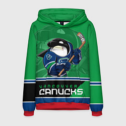 Толстовка-худи мужская Vancouver Canucks, цвет: 3D-красный