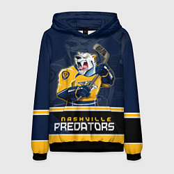 Толстовка-худи мужская Nashville Predators, цвет: 3D-черный