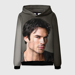 Толстовка-худи мужская Ian Somerhalder, цвет: 3D-черный