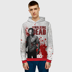 Толстовка-худи мужская Walking Dead: Rick Grimes, цвет: 3D-красный — фото 2