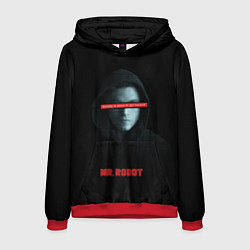 Толстовка-худи мужская Mr Robot, цвет: 3D-красный