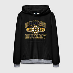 Толстовка-худи мужская Boston Bruins: Est.1924, цвет: 3D-меланж