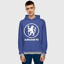Толстовка-худи мужская Chelsea FC, цвет: 3D-меланж — фото 2