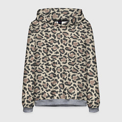 Толстовка-худи мужская Шкура леопарда, цвет: 3D-меланж