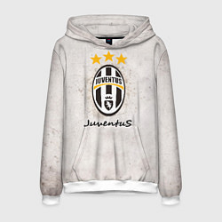 Толстовка-худи мужская Juventus3, цвет: 3D-белый