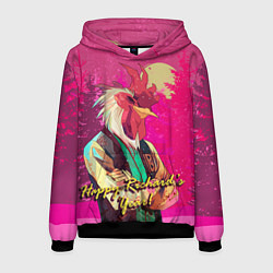 Толстовка-худи мужская Happy Richards year!, цвет: 3D-черный