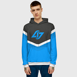 Толстовка-худи мужская CLG Uniform, цвет: 3D-белый — фото 2