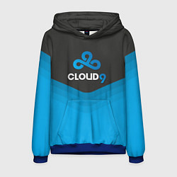 Толстовка-худи мужская Cloud 9 Uniform, цвет: 3D-синий