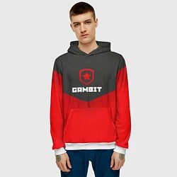Толстовка-худи мужская Gambit Gaming Uniform, цвет: 3D-белый — фото 2