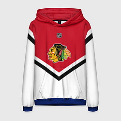 Толстовка-худи мужская NHL: Chicago Blackhawks, цвет: 3D-синий