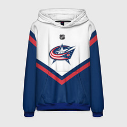 Толстовка-худи мужская NHL: Columbus Blue Jackets, цвет: 3D-синий