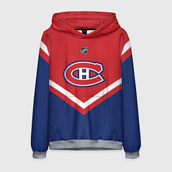Толстовка-худи мужская NHL: Montreal Canadiens цвета 3D-меланж — фото 1