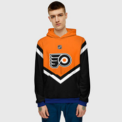 Толстовка-худи мужская NHL: Philadelphia Flyers, цвет: 3D-синий — фото 2