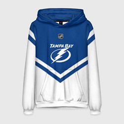 Толстовка-худи мужская NHL: Tampa Bay Lightning, цвет: 3D-белый